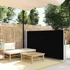 Image de vidaXL Auvent latéral rétractable de patio 120x500 cm Noir48388