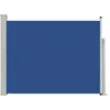 Image de vidaXL Auvent Latéral Rétractable De Patio 140x500 Cm Bleu