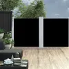 Image de vidaXL Auvent latéral rétractable Noir 120 x 600 cm48448