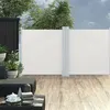 Image de vidaXL Auvent latéral rétractable Crème 120 x 600 cm