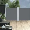 Image de vidaXL Auvent latéral rétractable Anthracite 120 x 600 cm48450