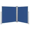 Image de Vidaxl Auvent LatÃ©ral RÃ©tractable Bleu 140 X 600 Cm