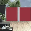 Image de vidaXL Auvent latéral rétractable Rouge 140 x 600 cm