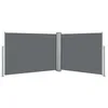 Image de vidaXL Vidaxl Auvent Latéral Rétractable Anthracite 120 X 1000 Cm