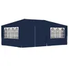 Image de vidaXL Tente de réception avec parois latérales 4x6 m Bleu 90 g/m²48528