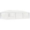 Image de vidaXL Vidaxl Tente De Rã©Ception Avec Parois Latã©Rales 4x9 M Blanc 90 G/Mâ²