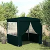 Image de vidaXL Tente de réception avec parois latérales 2,5x2,5 m Vert 90 g/m²