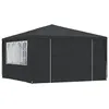 Image de vidaXL Tente de réception et parois latérales 4x4 m Anthracite 90 g/m²48535