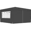 Image de vidaXL Vidaxl Tente De Réception Et Parois Latérales 4x4 M Anthracite 90 G/M²
