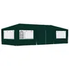 Image de vidaXL Tente de réception avec parois latérales 4x9 m Vert 90 g/m²48540
