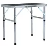 Image de Vidaxl Table Pliable De Camping Gris Aluminium 60x45 Cm