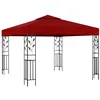 Image de vidaXL Belvédère 3x3 m Rouge bordeaux