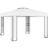 Image de Vidaxl Tonnelle Avec Toit Double 3x3 M Blanc
