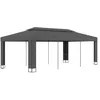 Image de vidaXL Vidaxl Tonnelle Avec Toit Double 3x6 M Anthracite
