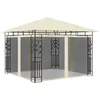 Image de vidaXL Belvédère avec moustiquaire 3x3x2,73 m Crème 180 g/m²47969