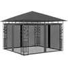 Image de vidaXL Belvédère avec moustiquaire 3x3x2,73 m Anthracite 180 g/m²
