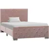 Image de vidaXL Cadre de lit sans matelas Rose Velours 100x200 cm286824