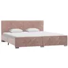 Image de vidaXL Cadre de lit sans matelas Rose Velours 180x200 cm286828