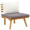 Image de vidaXL Chaise de jardin avec coussins bois d'acacia massif46671