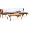 Image de Vidaxl Salon De Jardin 5 Pcs Bois D'acacia Massif