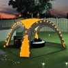 Image de vidaXL Tente de réception avec LED et 4 parois 3,6x3,6x2,3 m Jaune