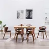 Image de vidaXL Chaises à manger lot de 6 gris foncé bois courbé et tissu278851