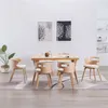 Image de vidaXL Chaises à manger lot de 6 crème bois courbé et similicuir