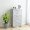 Image de vidaXL Buffet avec 6 tiroirs Gris béton 50x34x96 cm Bois d'ingénierie800670