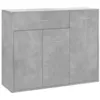 Image de vidaXL Buffet Gris bÃ©ton 88x30x70 cm AgglomÃ©rÃ©