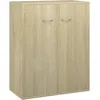 Image de vidaXL Buffet Avec 2 Portes Chêne Sonoma 60 X 30 X 75 Cm Bois Contreplaqué