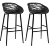 Image de vidaXL Vidaxl Chaises De Bar 2 Pcs Noir