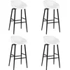 Image de vidaXL Chaises de bar lot de 4 blanc248162