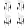 Image de vidaXL Vidaxl Chaises De Bar Lot De 4 Blanc