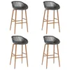 Image de Chaises de bar 4 pcs Gris - VidaXL