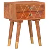 Image de vidaXL Table de chevet 43 x 30 x 58 cm Bois de manguier massif285853