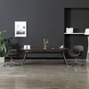 Image de vidaXL Chaise pivotante à manger Gris Tissu287394
