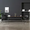 Image de vidaXL Chaise pivotante Ã  manger Gris Tissu