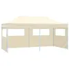 Image de vidaXL Tente de réception pliable avec 4 parois 3x6 m Acier Crème48866