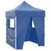 Image de vidaXL Tente de réception pliable avec 4 parois 2x2 m Acier Bleu48879