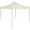Image de vidaXL Tente de réception pliable professionnelle 2x2 m Acier Crème