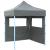 Image de vidaXL Tente de réception pliable avec 2 parois 2x2 m Acier Anthracite