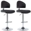 Image de Tabourets de bar 2 pcs Noir Similicuir - VidaXL