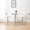 Image de vidaXL Vidaxl Tabourets De Bar 2 Pcs Blanc Similicuir