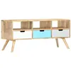 Image de vidaXL Meuble TV 110x35x48 cm Bois de manguier massif286484