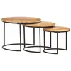 Image de vidaXL Tables gigognes 3 pcs Bois d'acacia massif286185