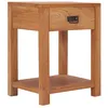 Image de Vidaxl Table De Chevet 35x35x50 Cm Bois De Teck Solide