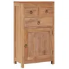 Image de Buffet avec 3 tiroirs et 1 porte bois de teck massif 50x30x90 cm rustique