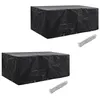 Image de vidaXL Housses de salon de jardin 2 pcs Rotin 10 oeillets 229 x 113 cm279121