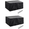 Image de Vidaxl Housses De Salon De Jardin 2 Pcs Rotin 8 ?illets 180 X 140 Cm