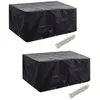 Image de vidaXL Housses de salon de jardin 2 pcs Rotin 10 oeillets 240 x 140 cm279123